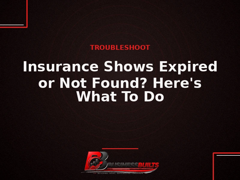 Banner for what to do when bike insurance shows expired or not found online