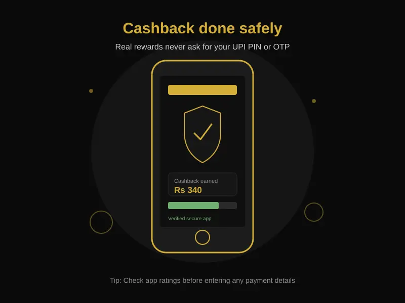 verified secure cashback app demonstrating how to save money online safely